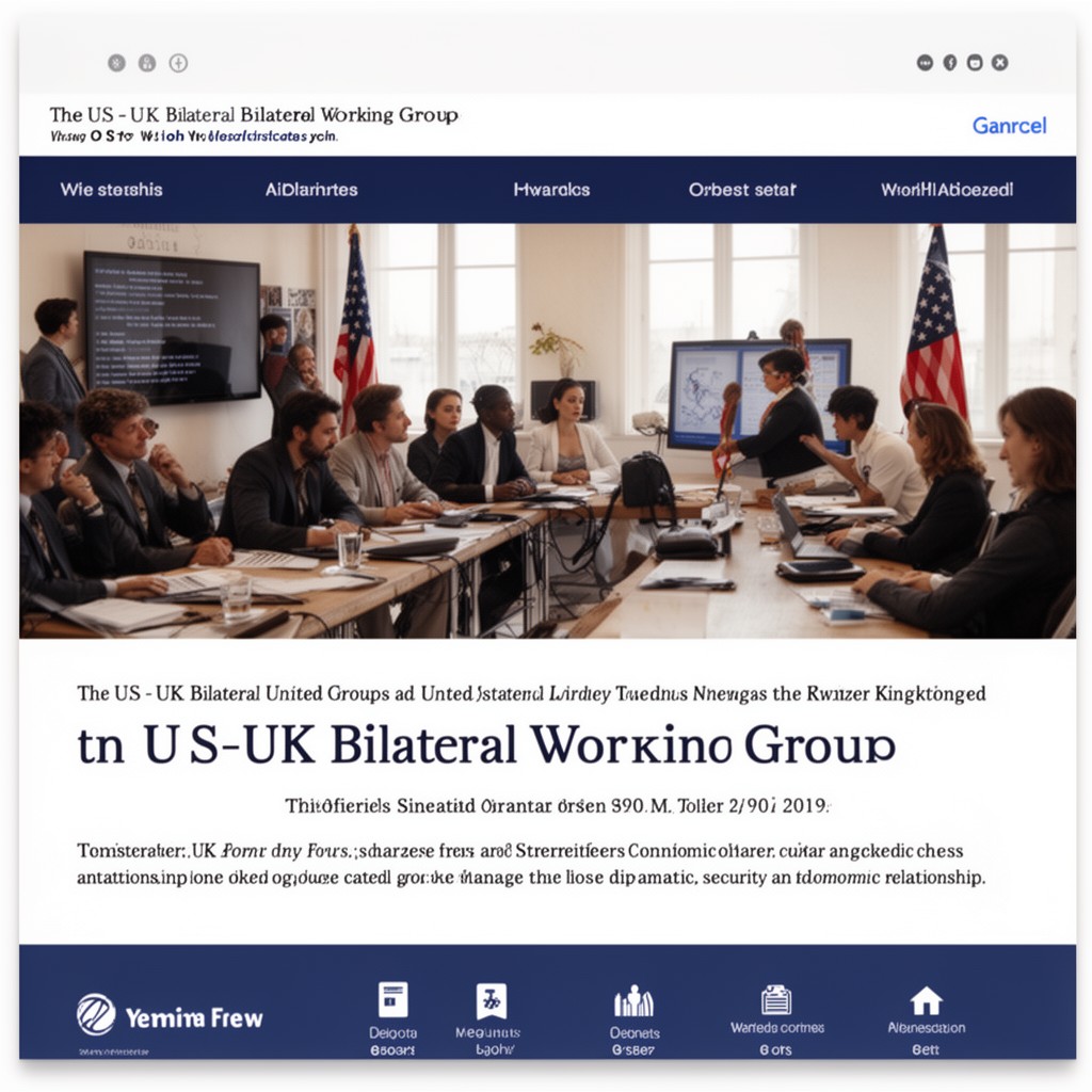 AI-generated illustration of US–UK Bilateral Working Groups