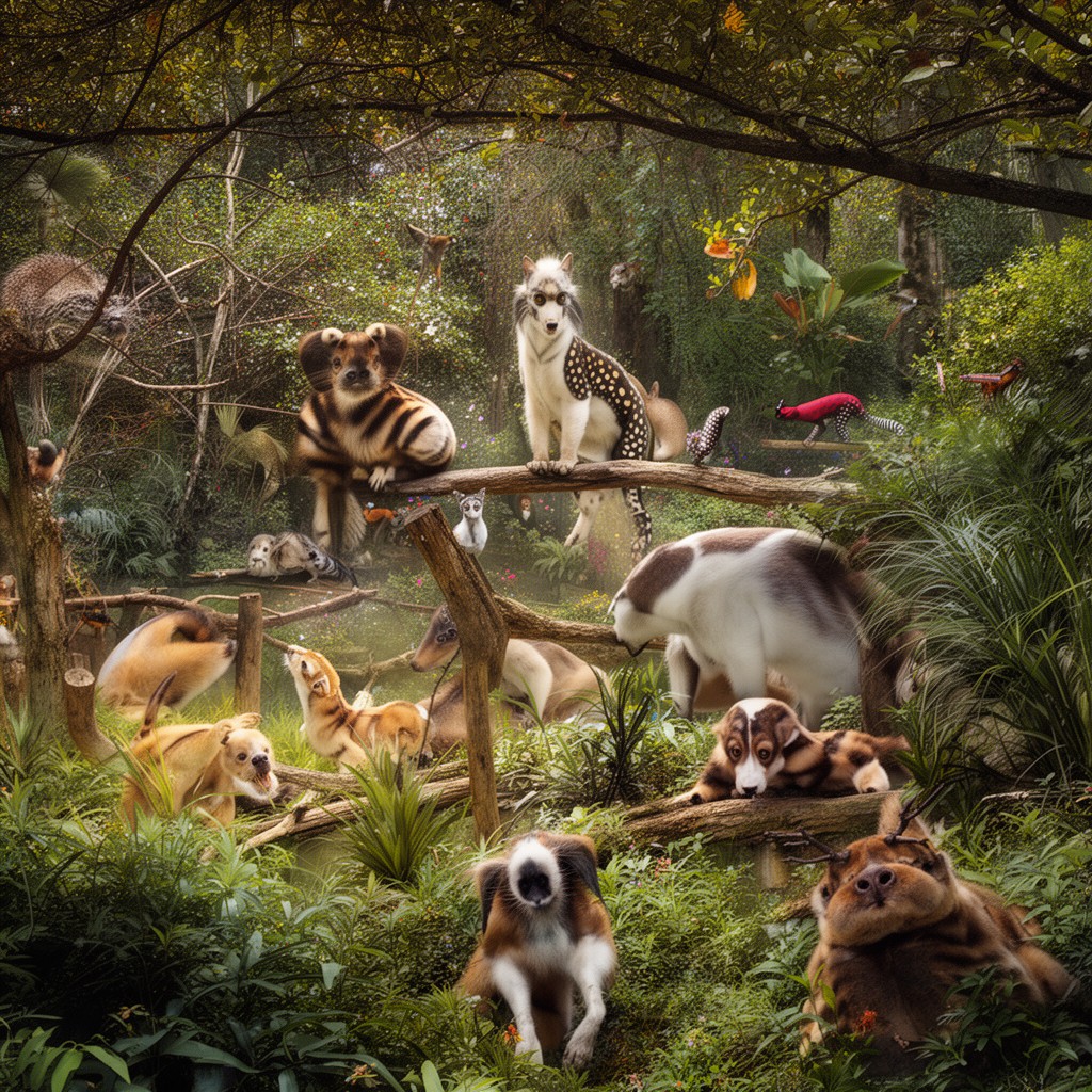 AI-generated illustration of Cincinnati Zoo & Botanical Garden