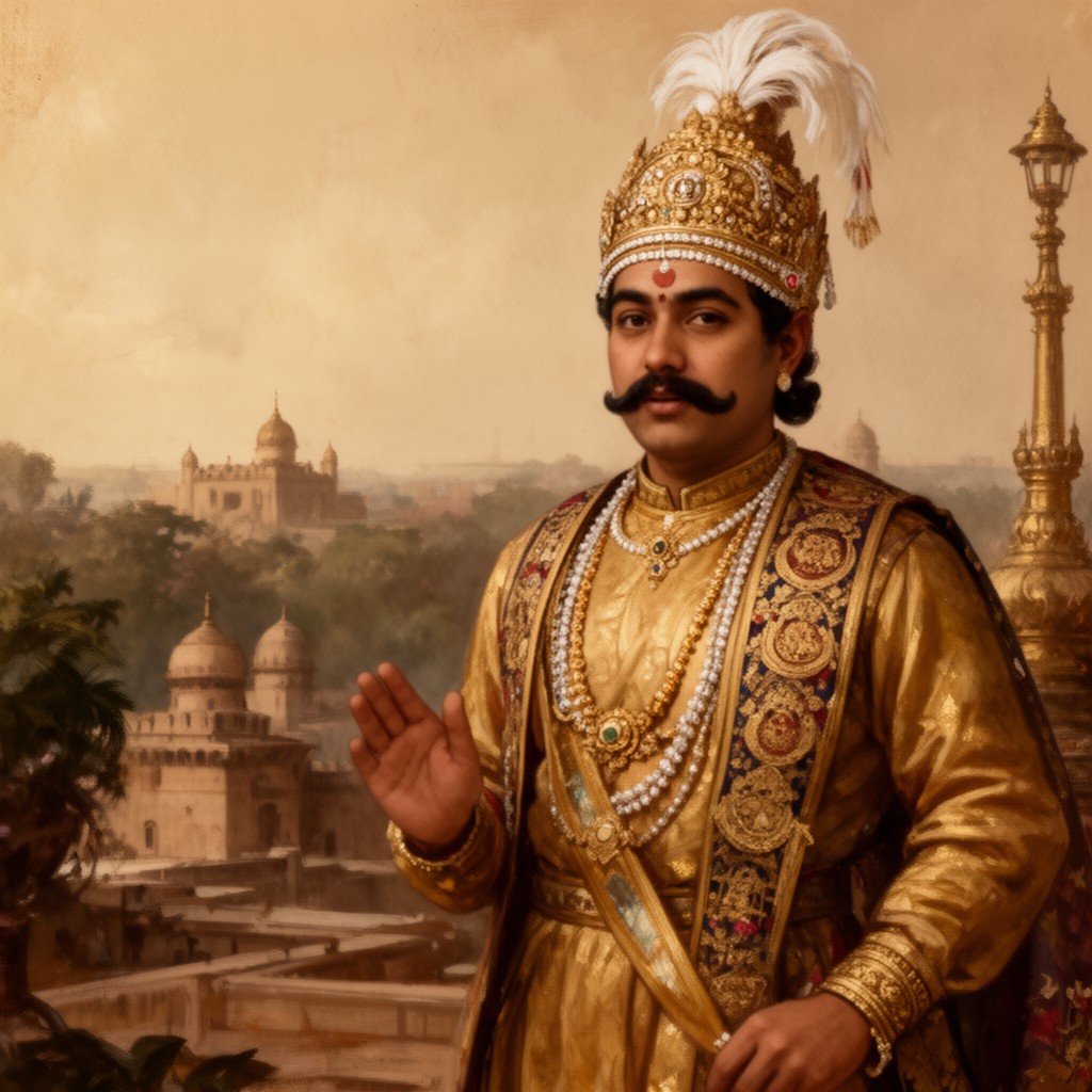 AI-generated illustration of Kempe Gowda I