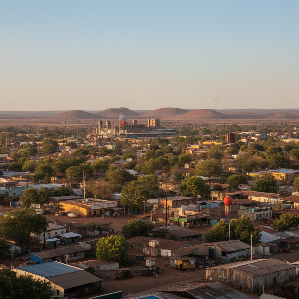 AI-generated illustration of Francistown