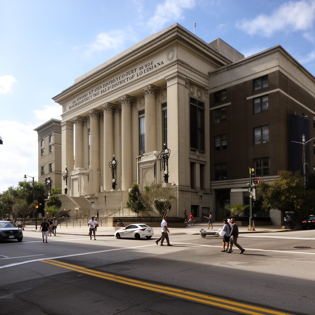 AI-generated illustration of United States District Court for the Eastern District of Louisiana