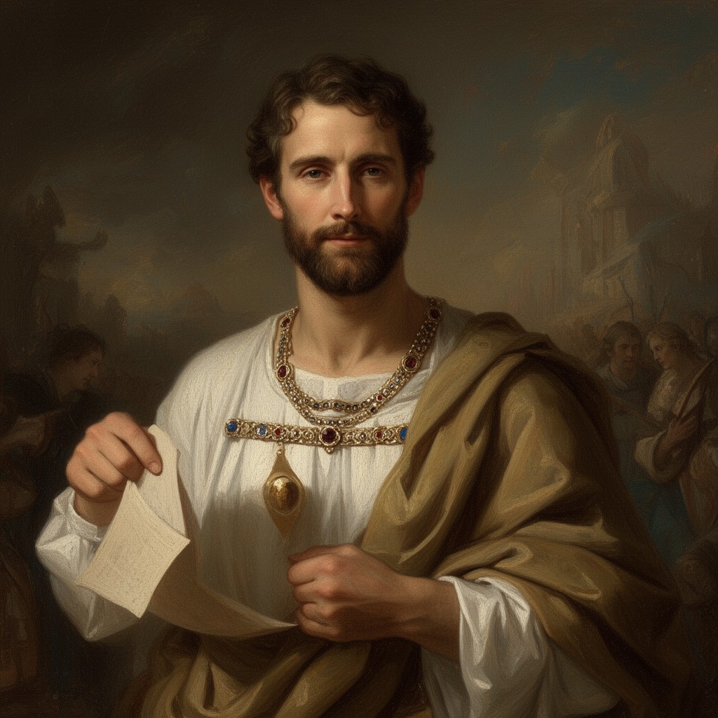 AI-generated illustration of Titus Flavius Sabinus (father of Vespasian)