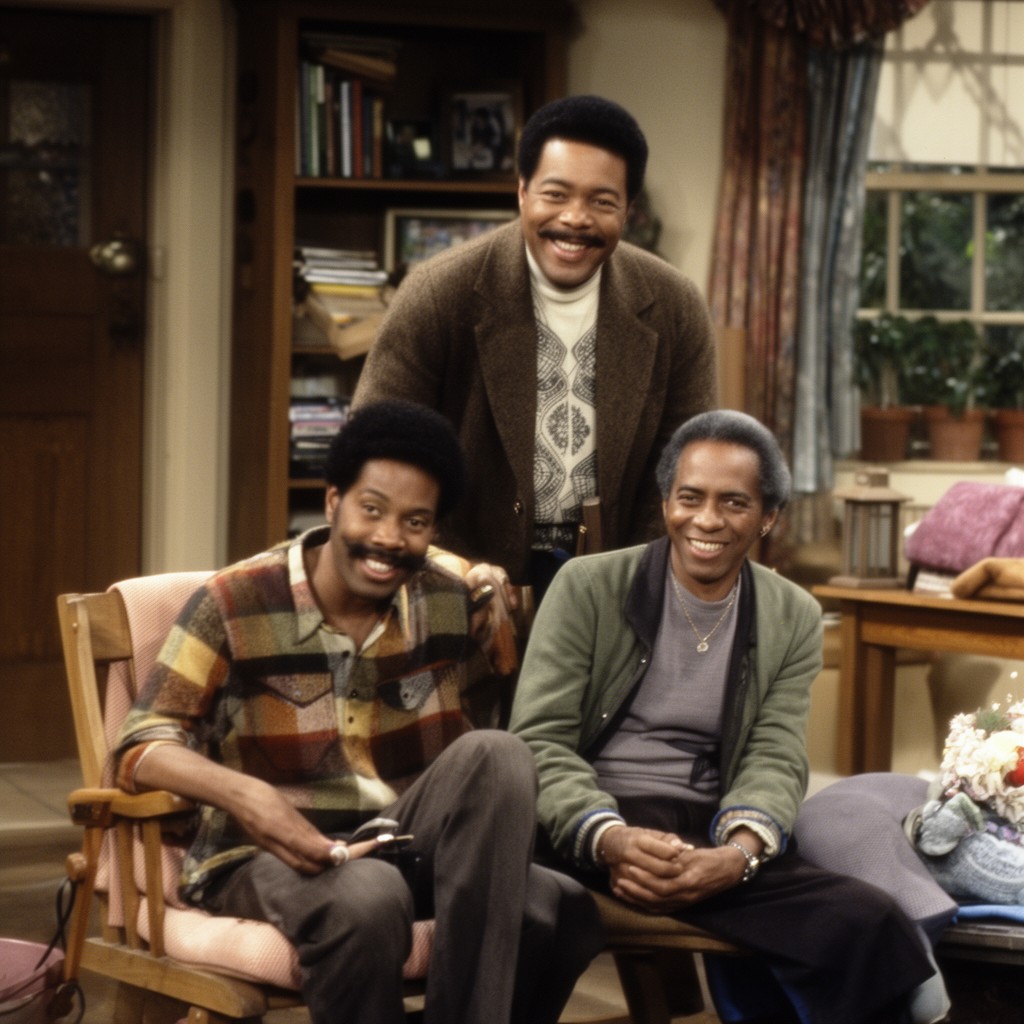 AI-generated illustration of Heathcliff Huxtable on The Cosby Show