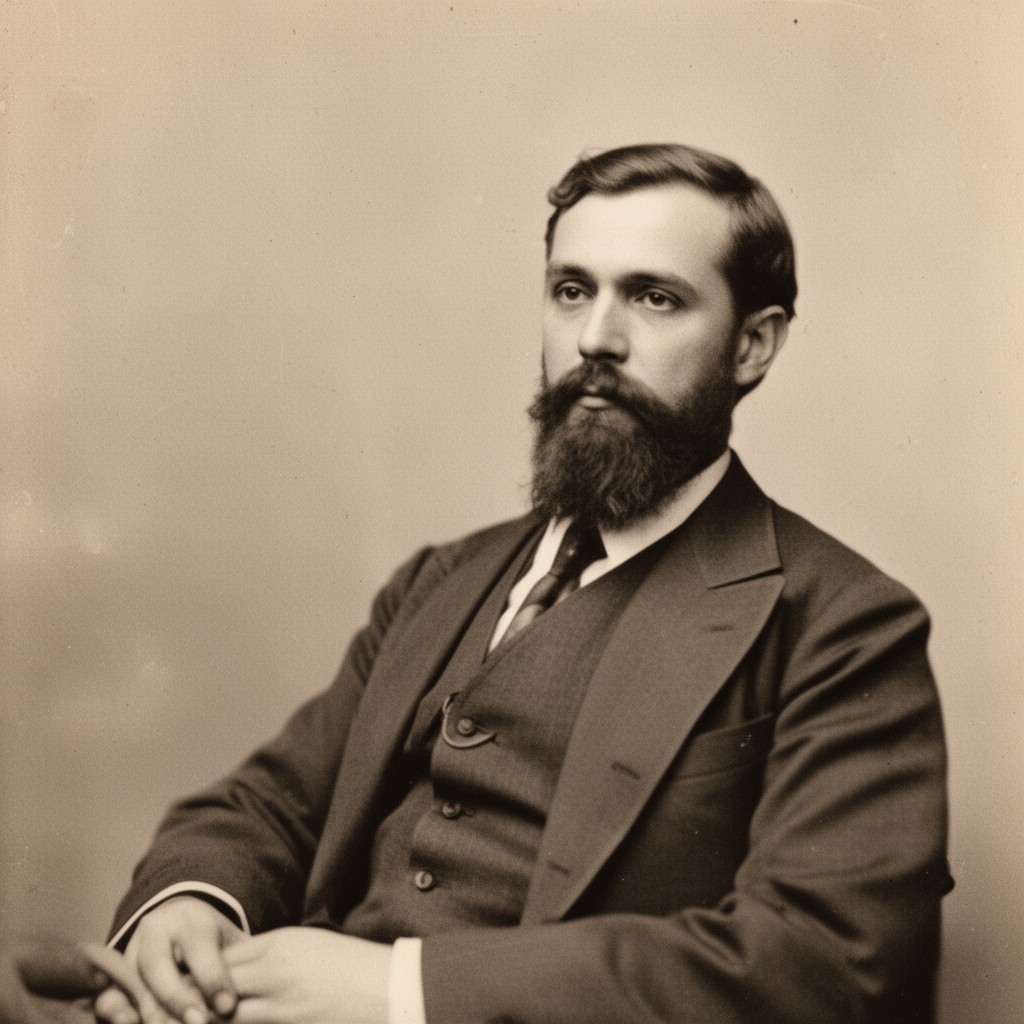 AI-generated illustration of Frank Norris