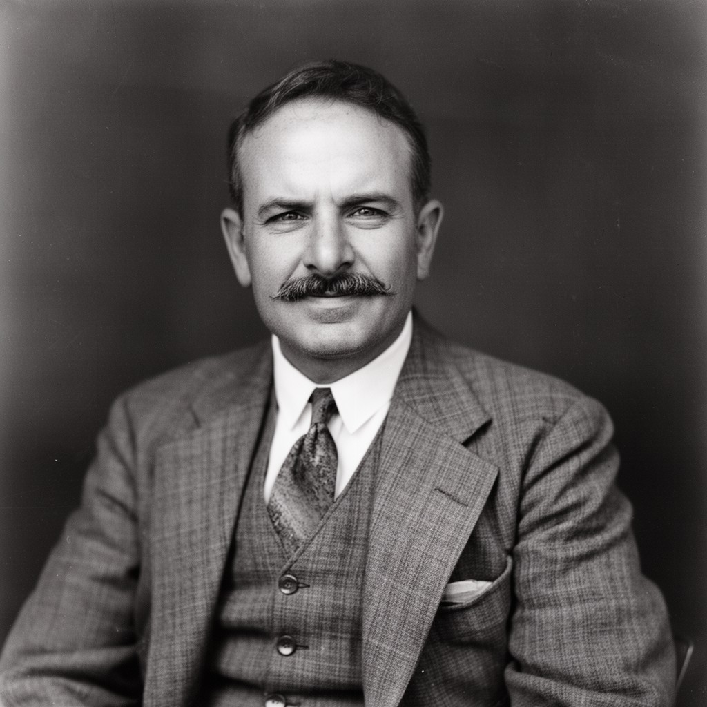 AI-generated illustration of Upton Sinclair