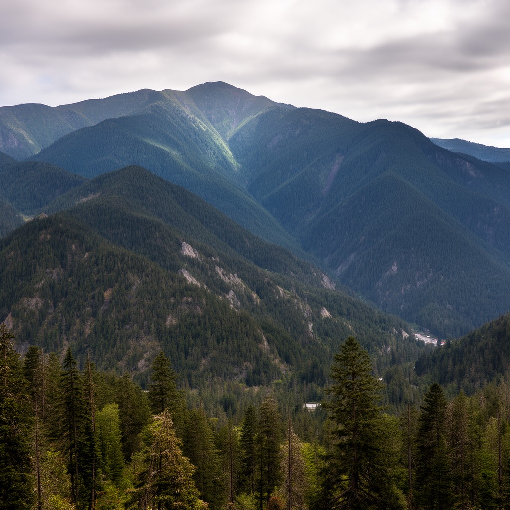 AI-generated illustration of North Coast Ranges