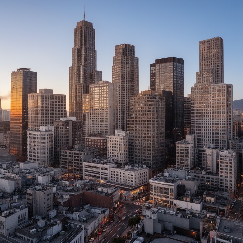 AI-generated illustration of Financial District