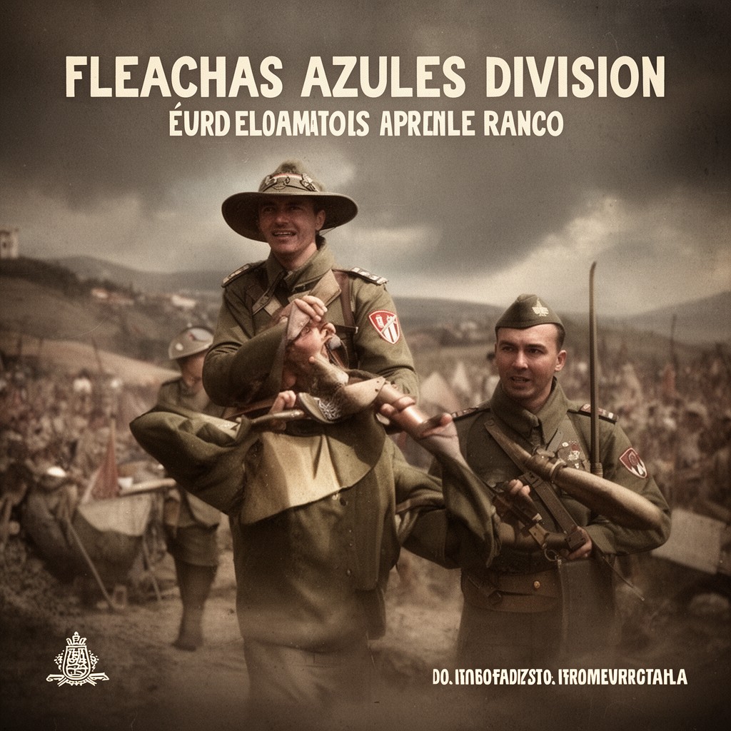 AI-generated illustration of Flechas Azules Division