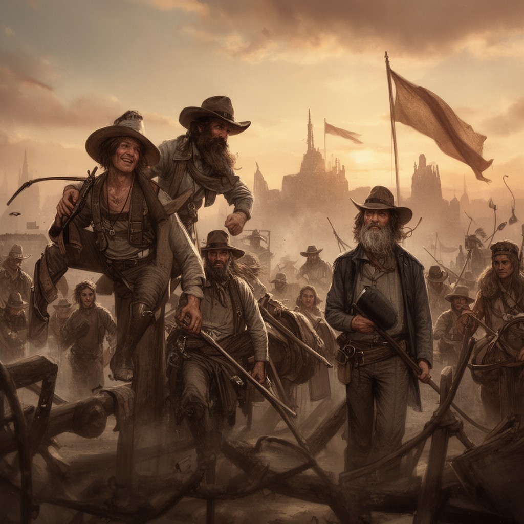AI-generated illustration of Old West