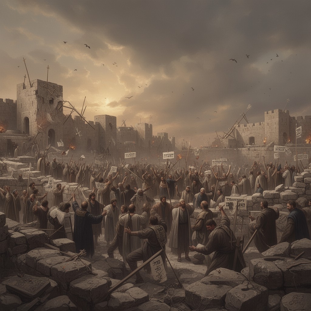 AI-generated illustration of Seventeenth of Tammuz