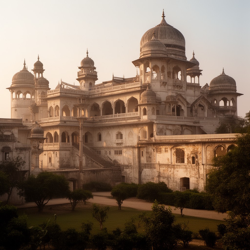 AI-generated illustration of Ashraf Mahal