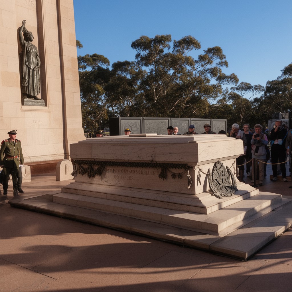 AI-generated illustration of Tomb of the Unknown Australian Soldier