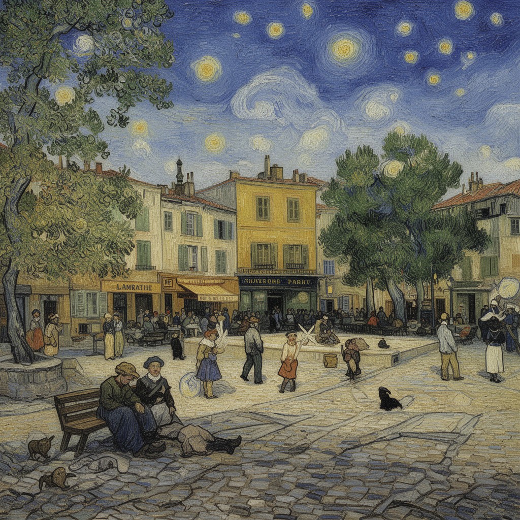 AI-generated illustration of Place Lamartine
