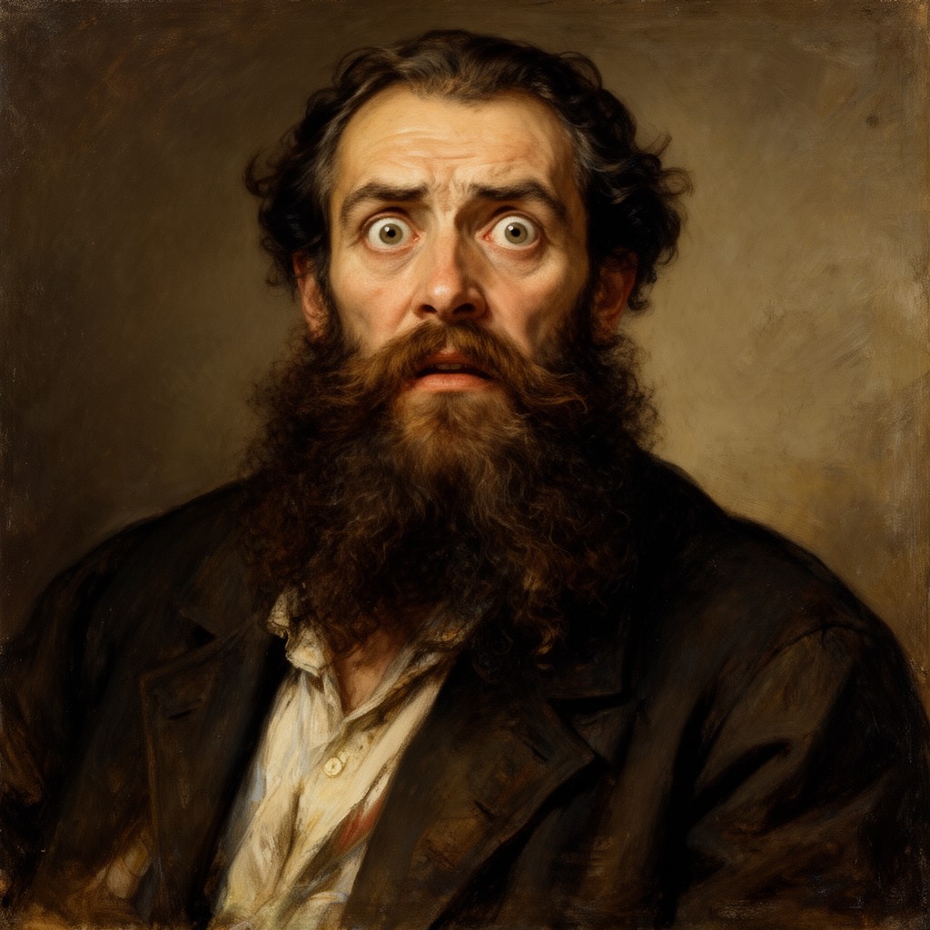 AI-generated illustration of The Desperate Man