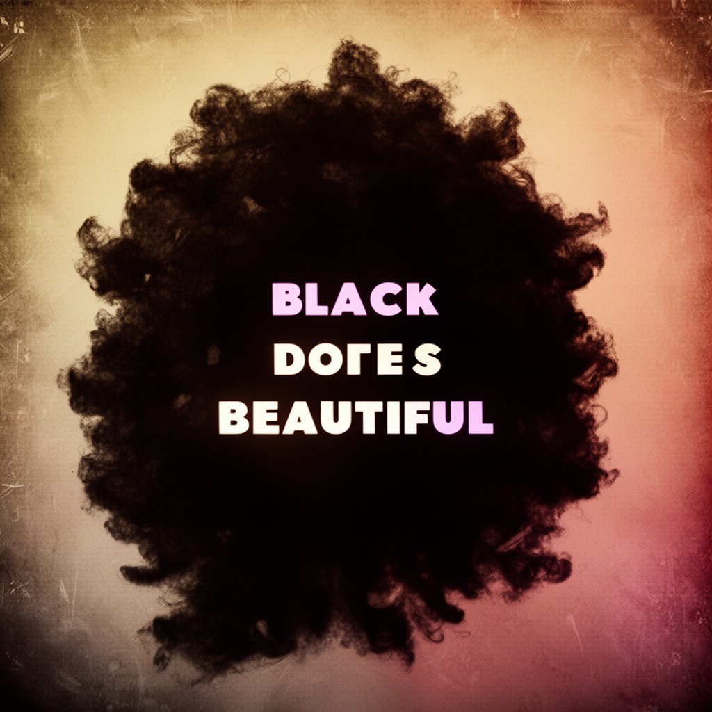 AI-generated illustration of Black is beautiful