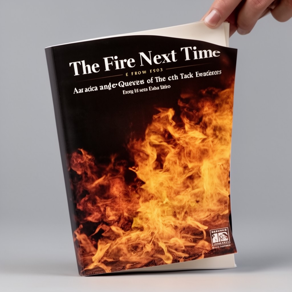 AI-generated illustration of The Fire Next Time