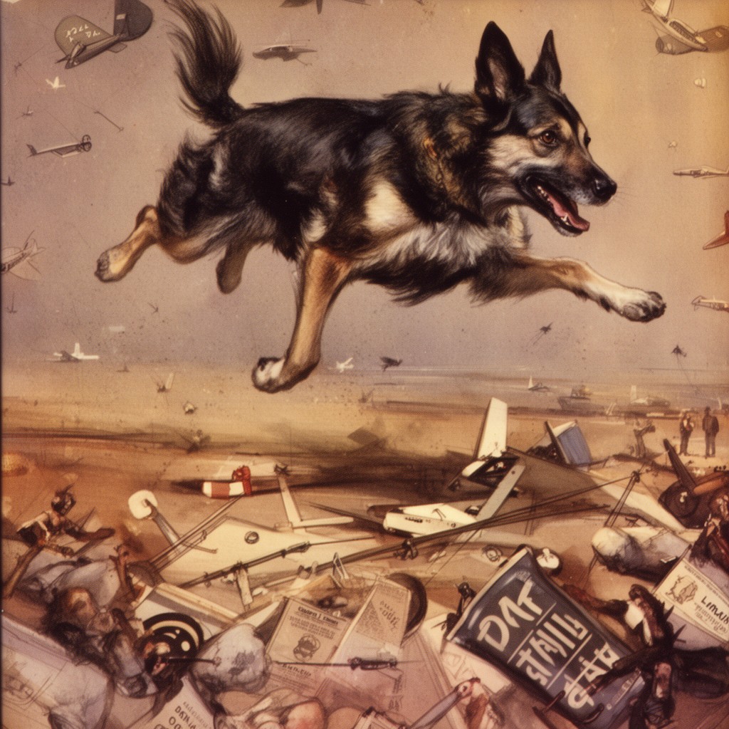 AI-generated illustration of Running Dog