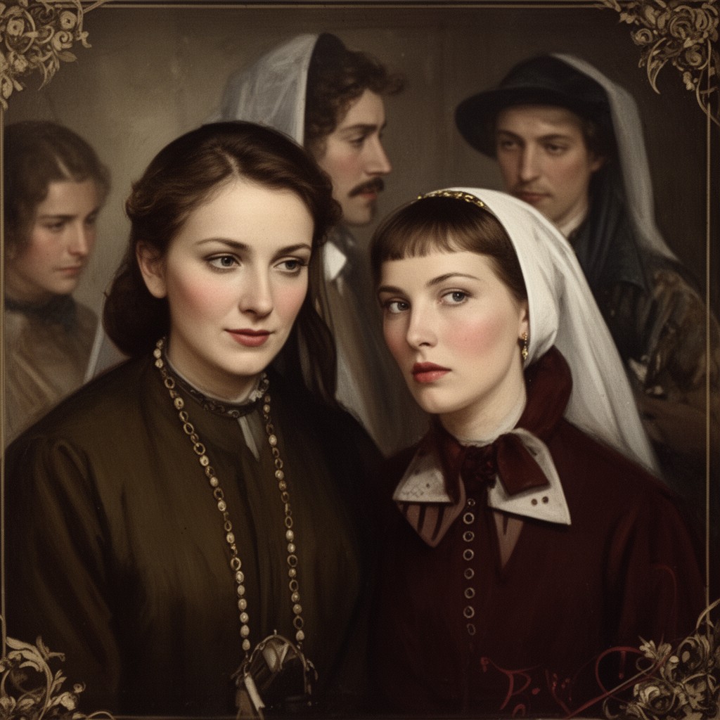 AI-generated illustration of The Scarlet Letter (1926 film)
