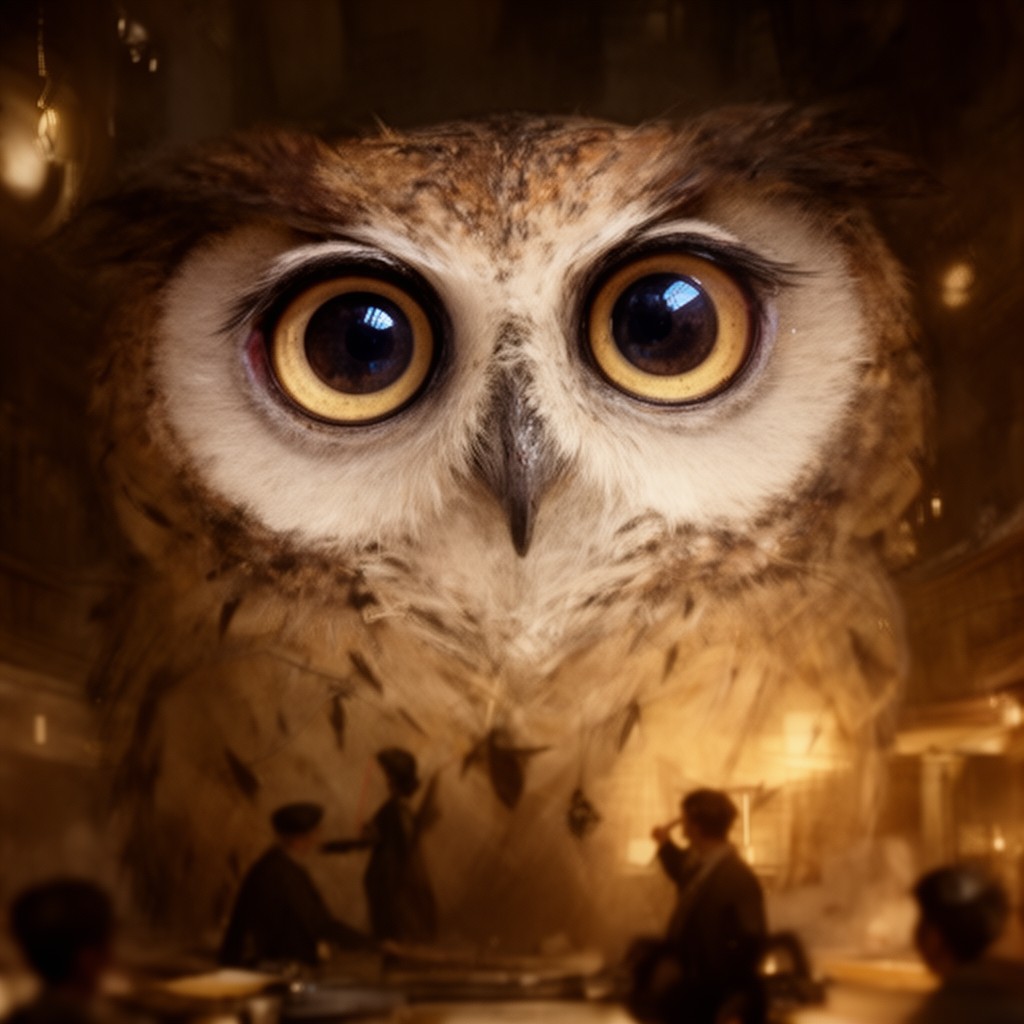 AI-generated illustration of Owl Eyes