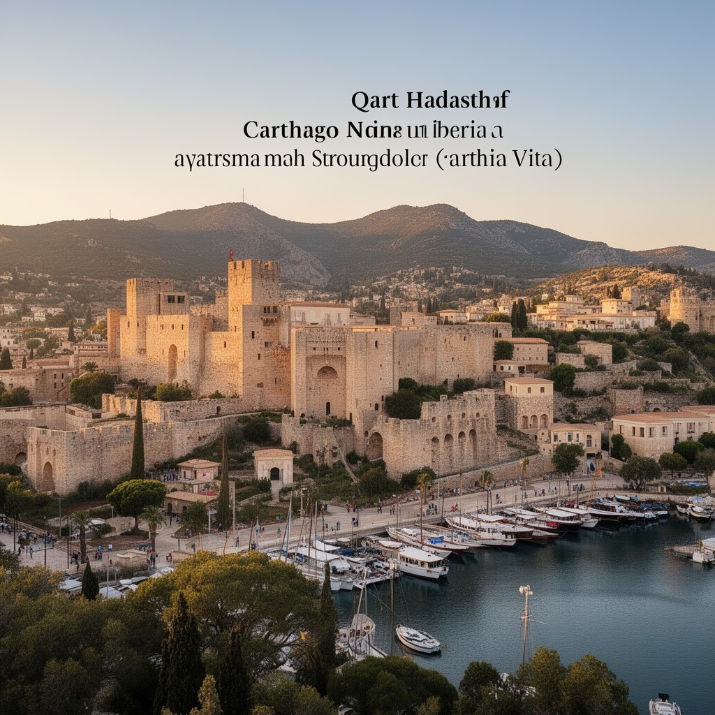 AI-generated illustration of Qart Hadasht (Carthago Nova, in Iberia)