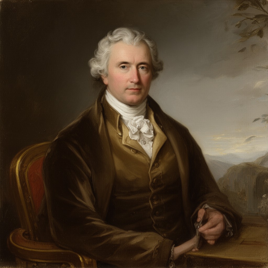 AI-generated illustration of Alleyne Fitzherbert, 1st Baron St Helens