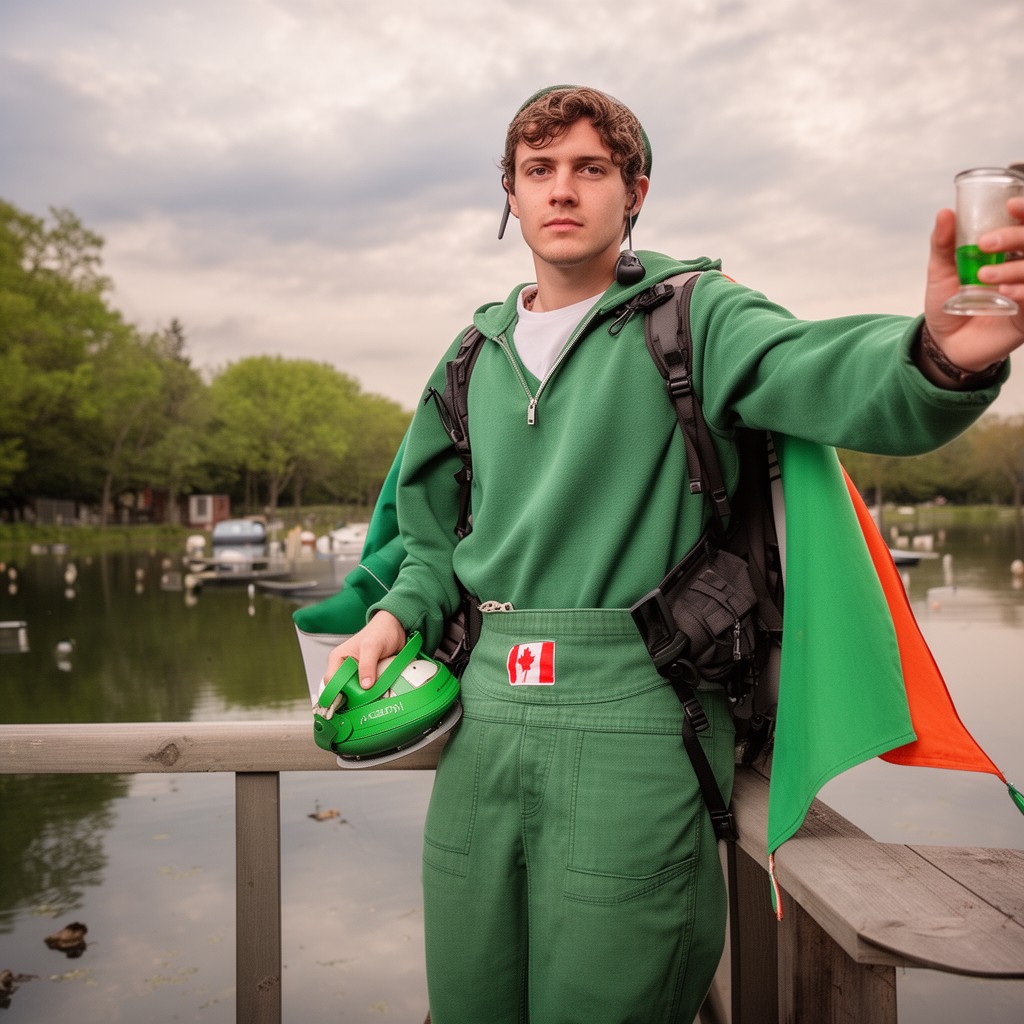 AI-generated illustration of Irish Canadian
