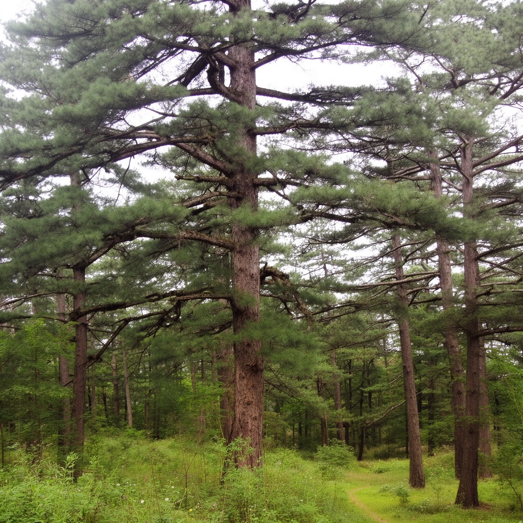 AI-generated illustration of Korean pine