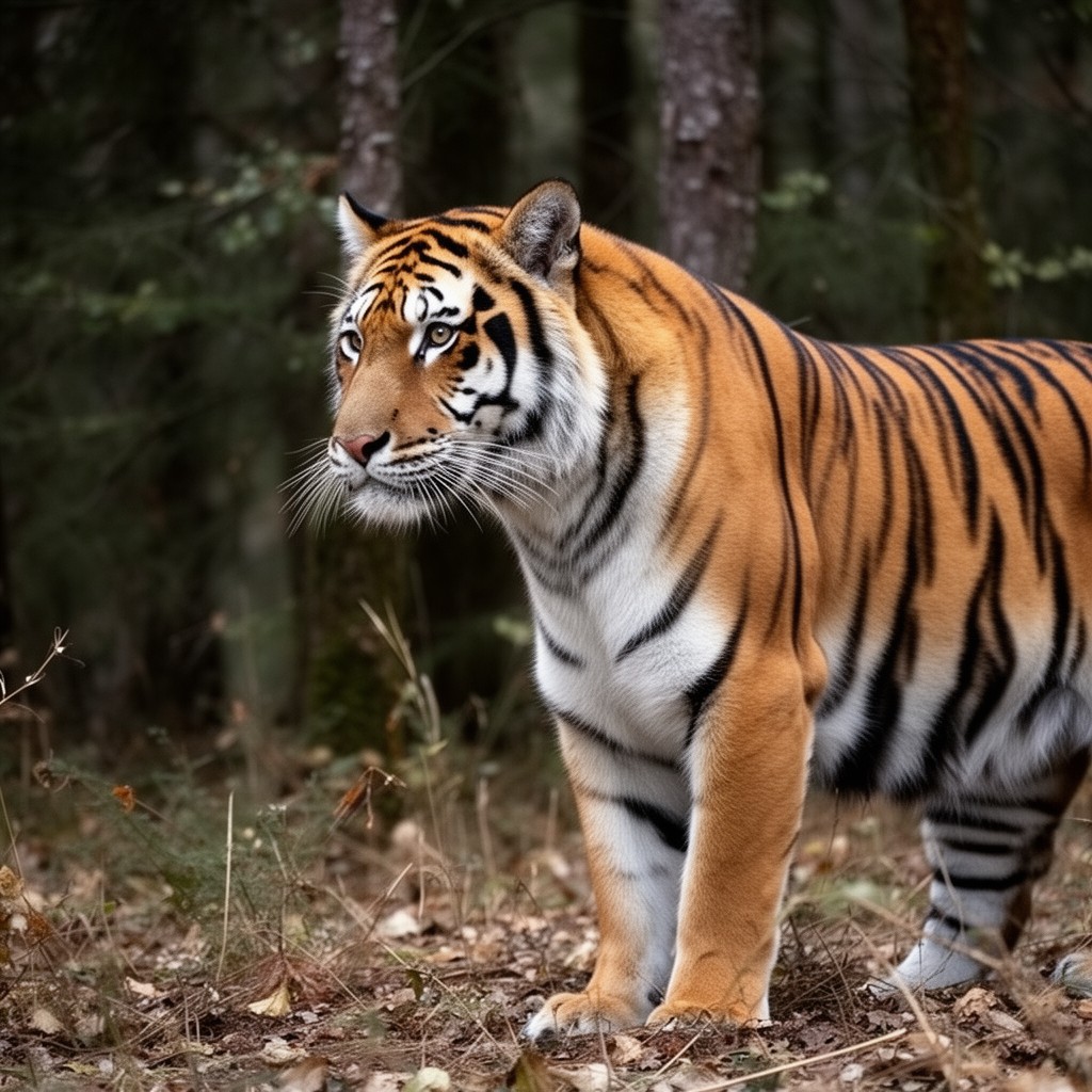 AI-generated illustration of Amur tiger