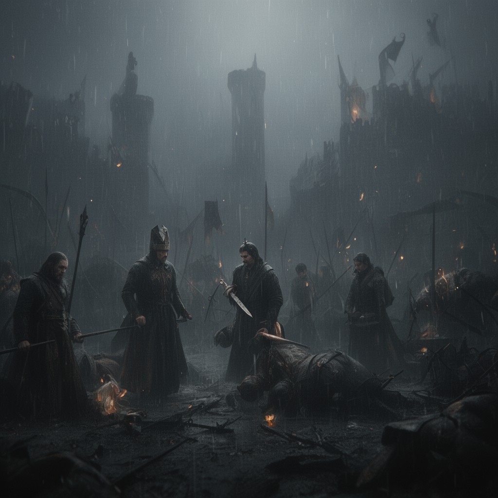 AI-generated illustration of The Rains of Castamere
