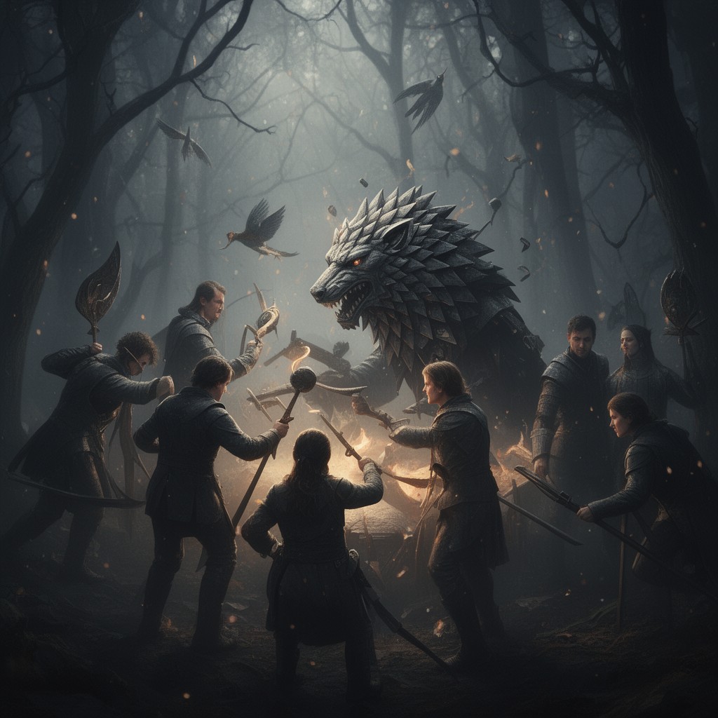AI-generated illustration of Stark family theme