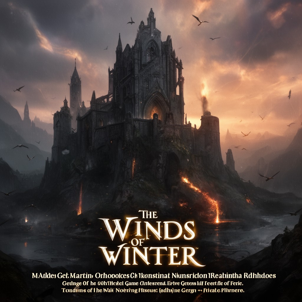 AI-generated illustration of The Winds of Winter (unpublished novel by George R. R. Martin)