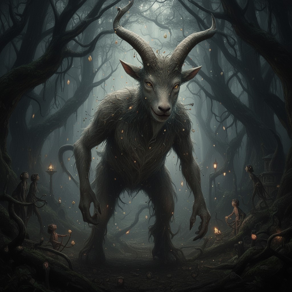 AI-generated illustration of the Faun