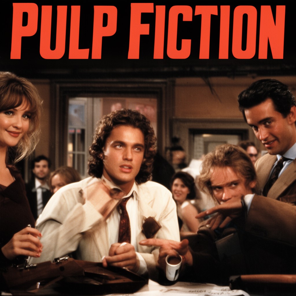 AI-generated illustration of Pulp Fiction