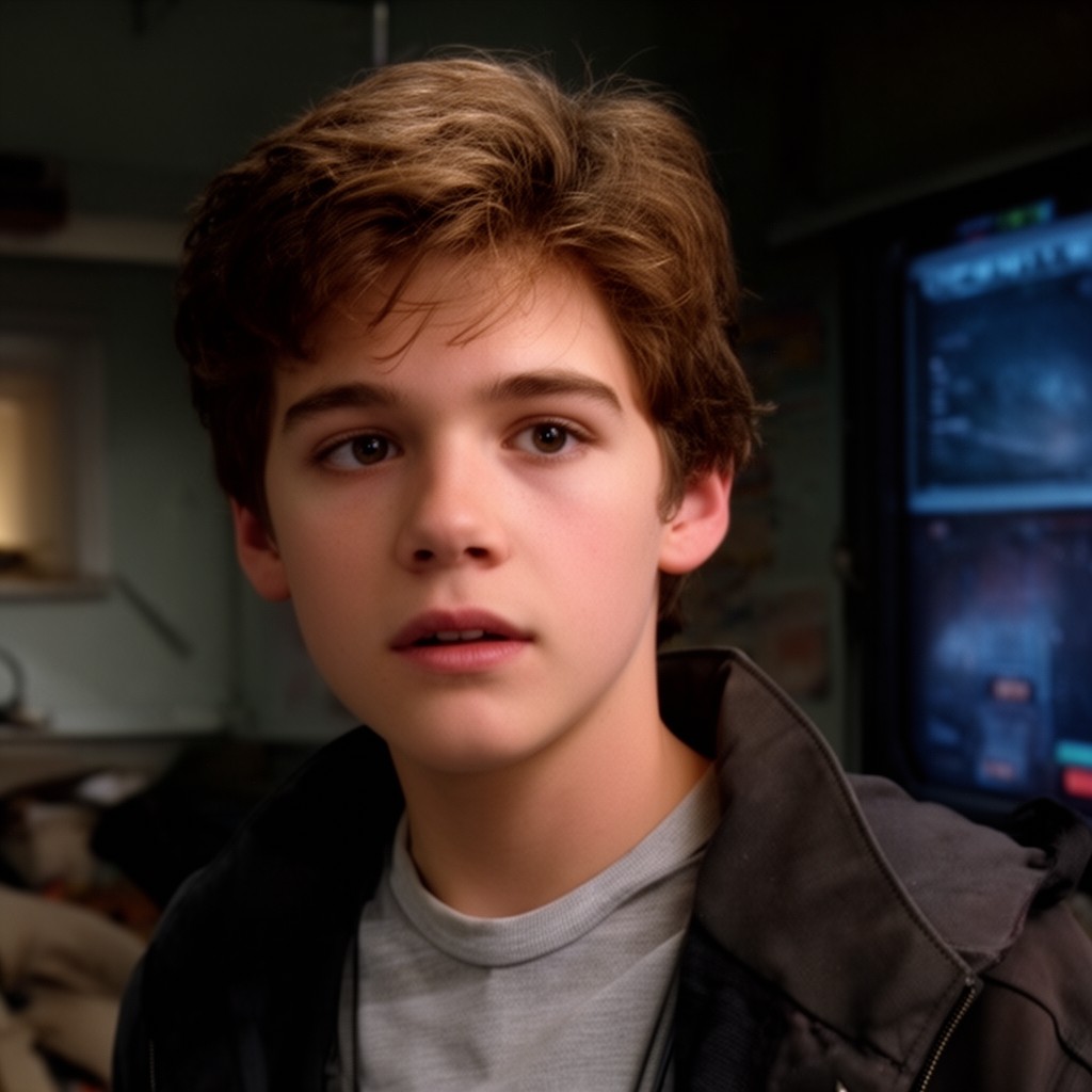 AI-generated illustration of Jonah Bobo as Danny