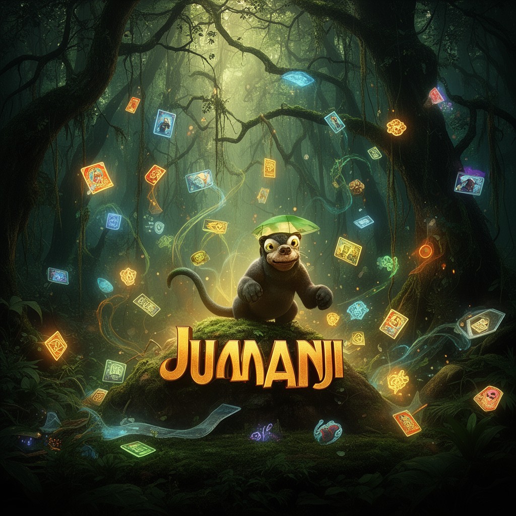 AI-generated illustration of Jumanji franchise