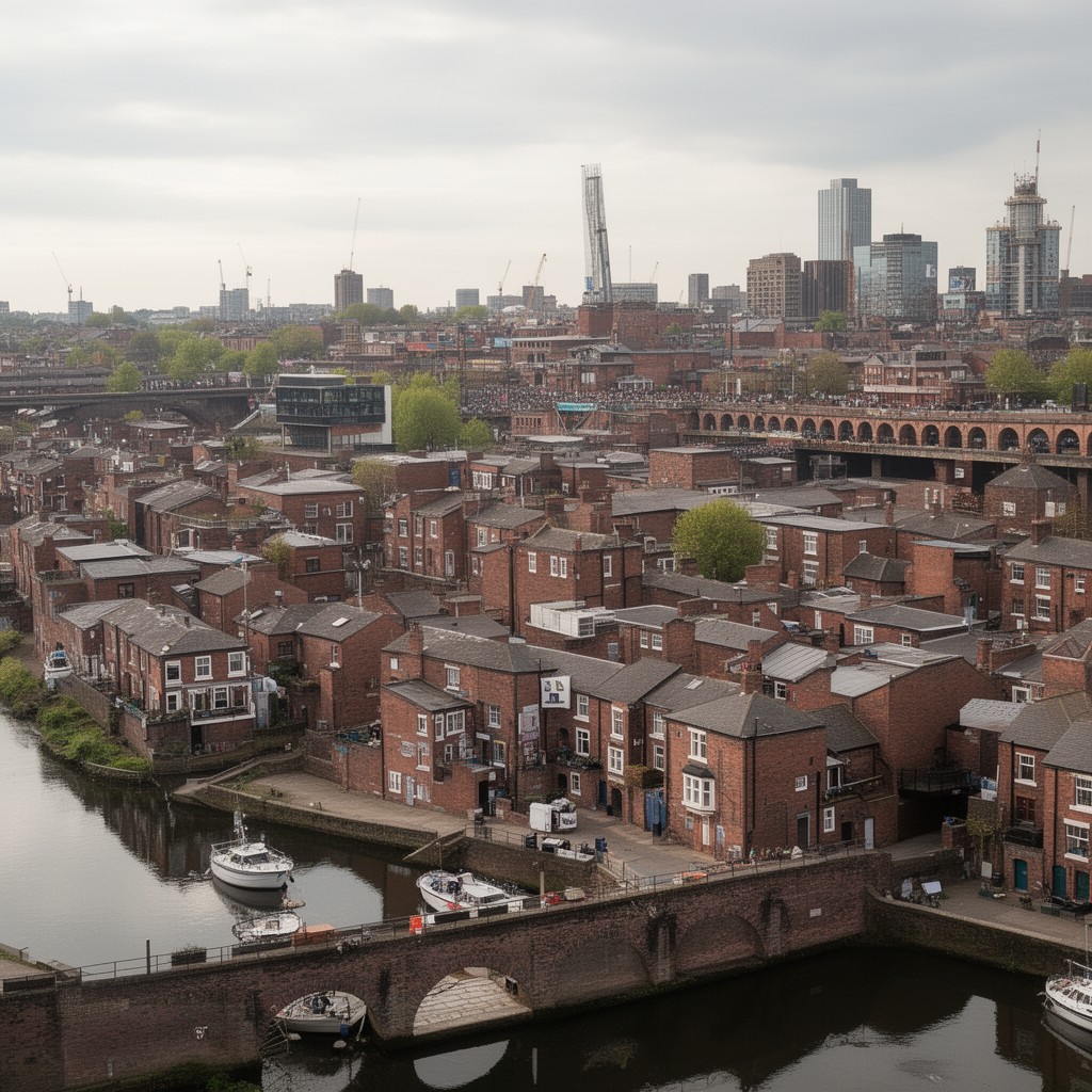 AI-generated illustration of Lower Broughton