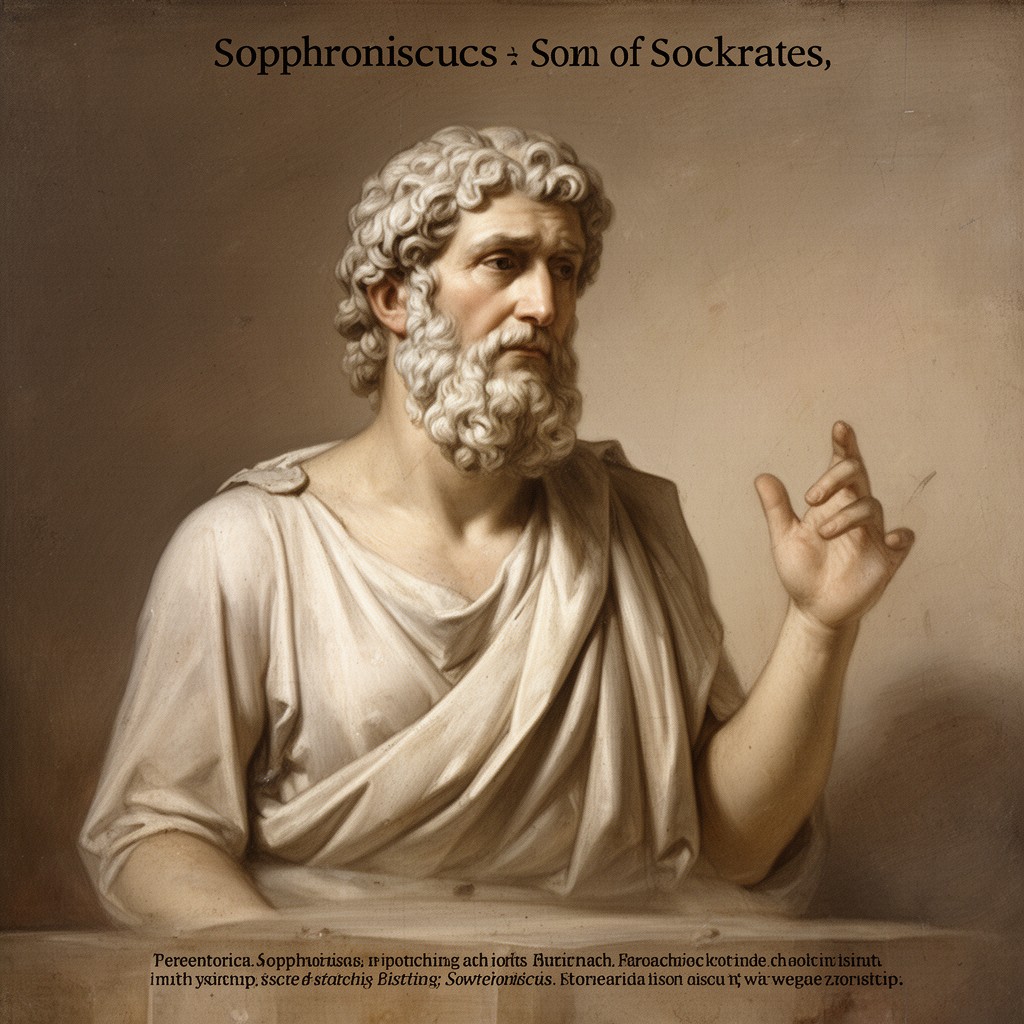 AI-generated illustration of Sophroniscus (son of Socrates)