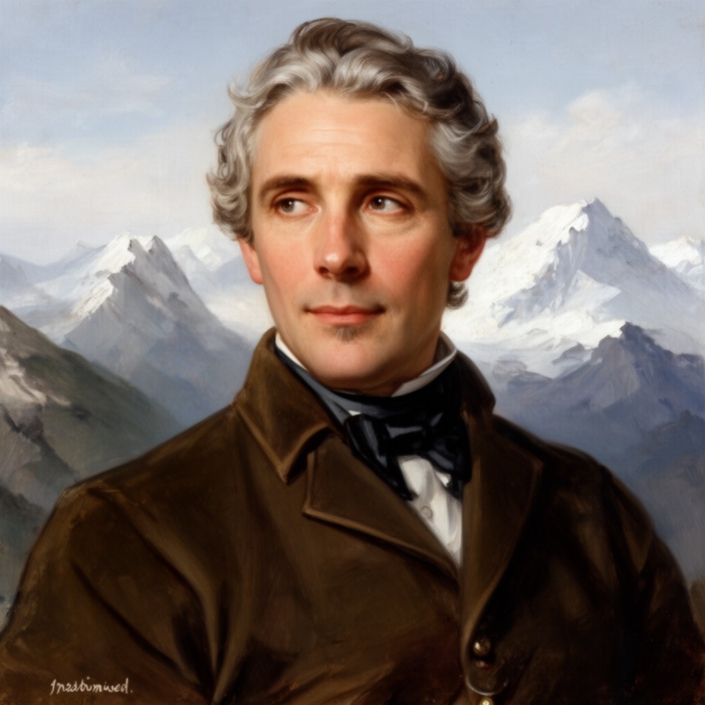AI-generated illustration of Michel-Gabriel Paccard
