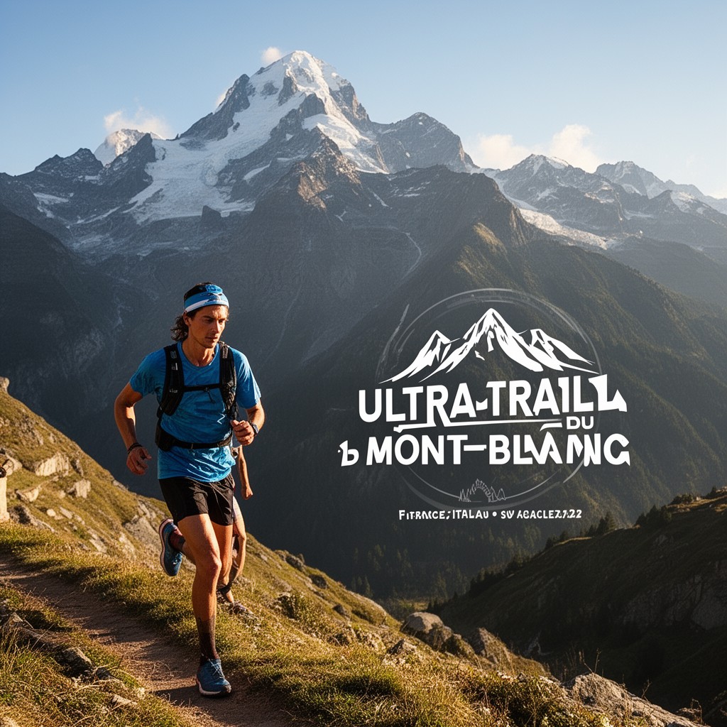 AI-generated illustration of Ultra-Trail du Mont-Blanc