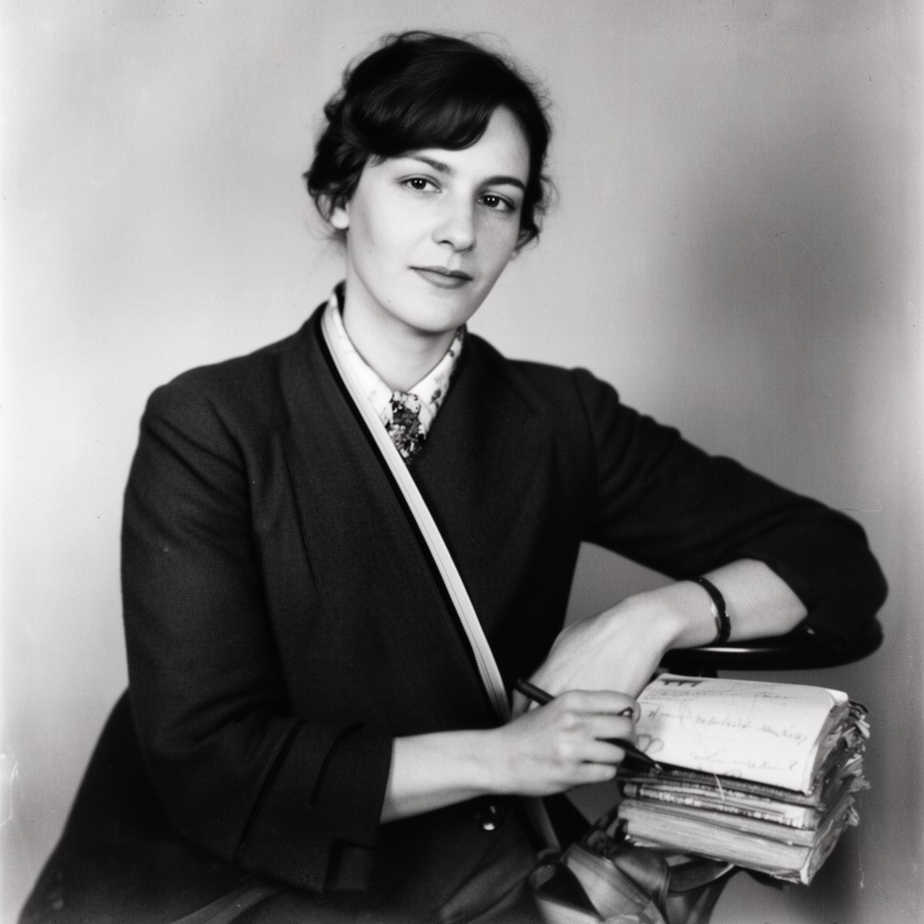 AI-generated illustration of Djuna Barnes