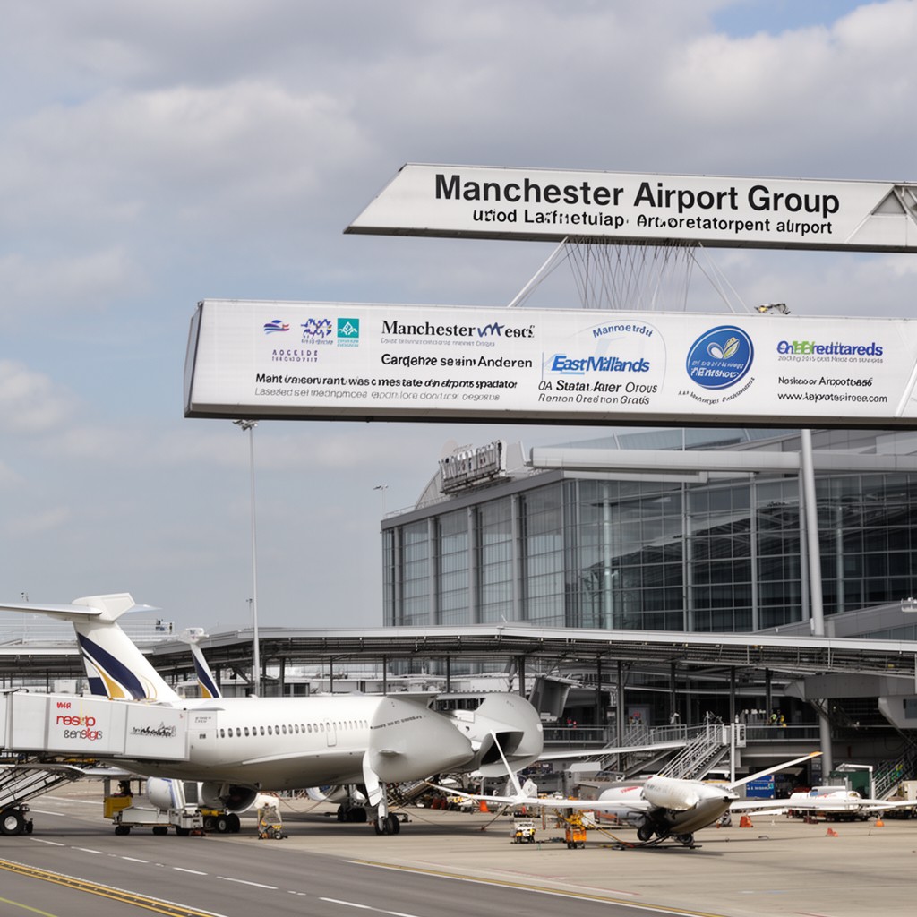 AI-generated illustration of Manchester Airports Group