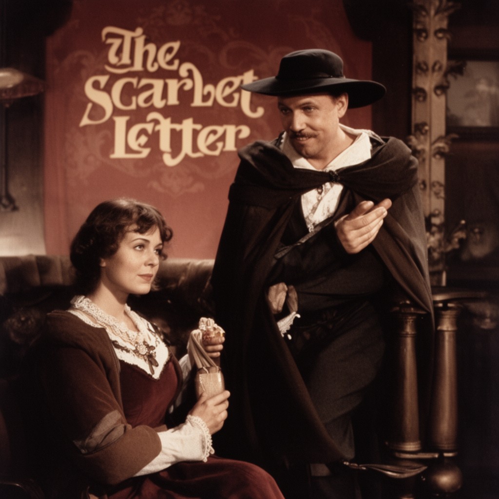 AI-generated illustration of The Scarlet Letter (1934 film)