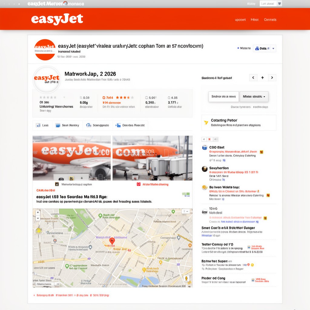 AI-generated illustration of easyJet