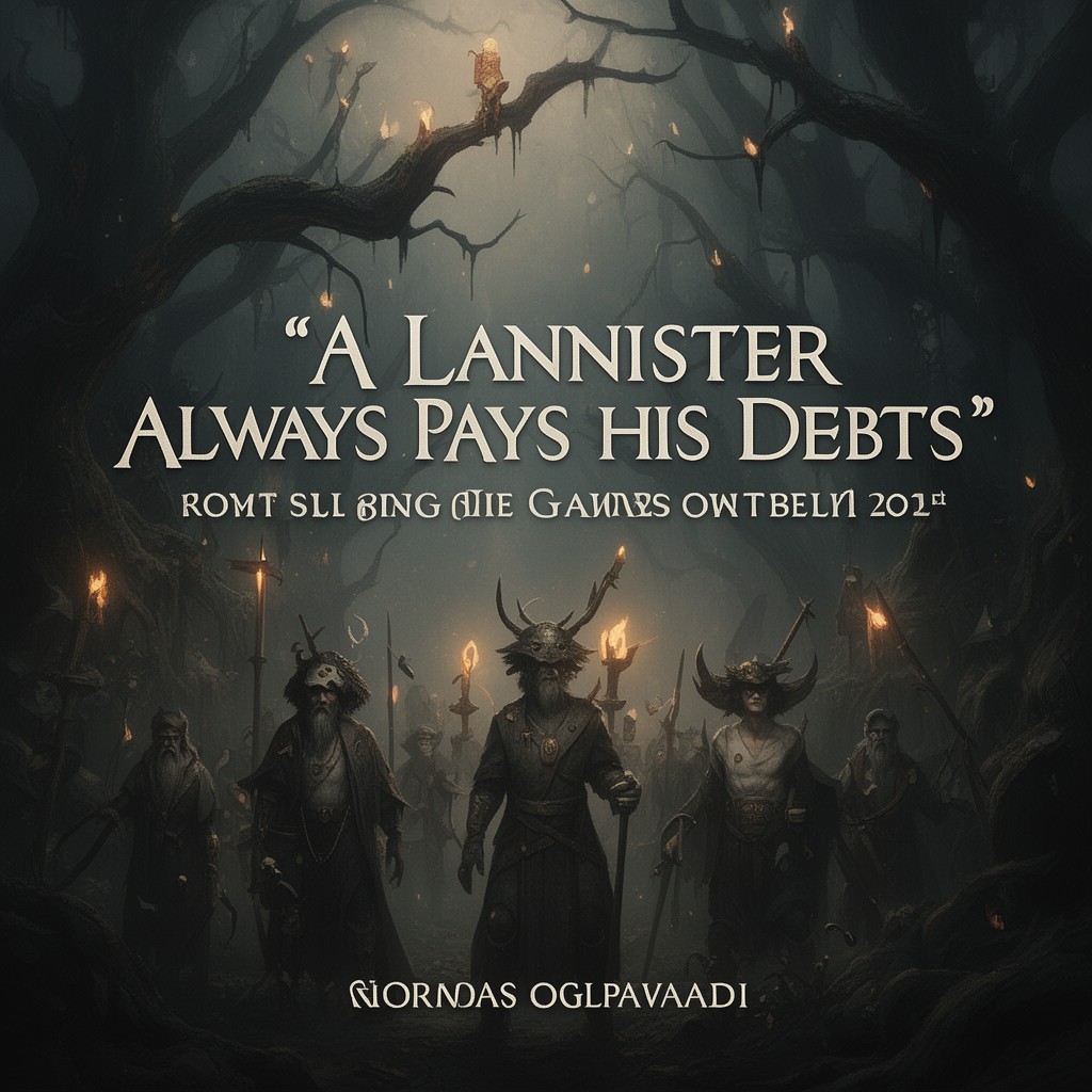 AI-generated illustration of A Lannister Always Pays His Debts