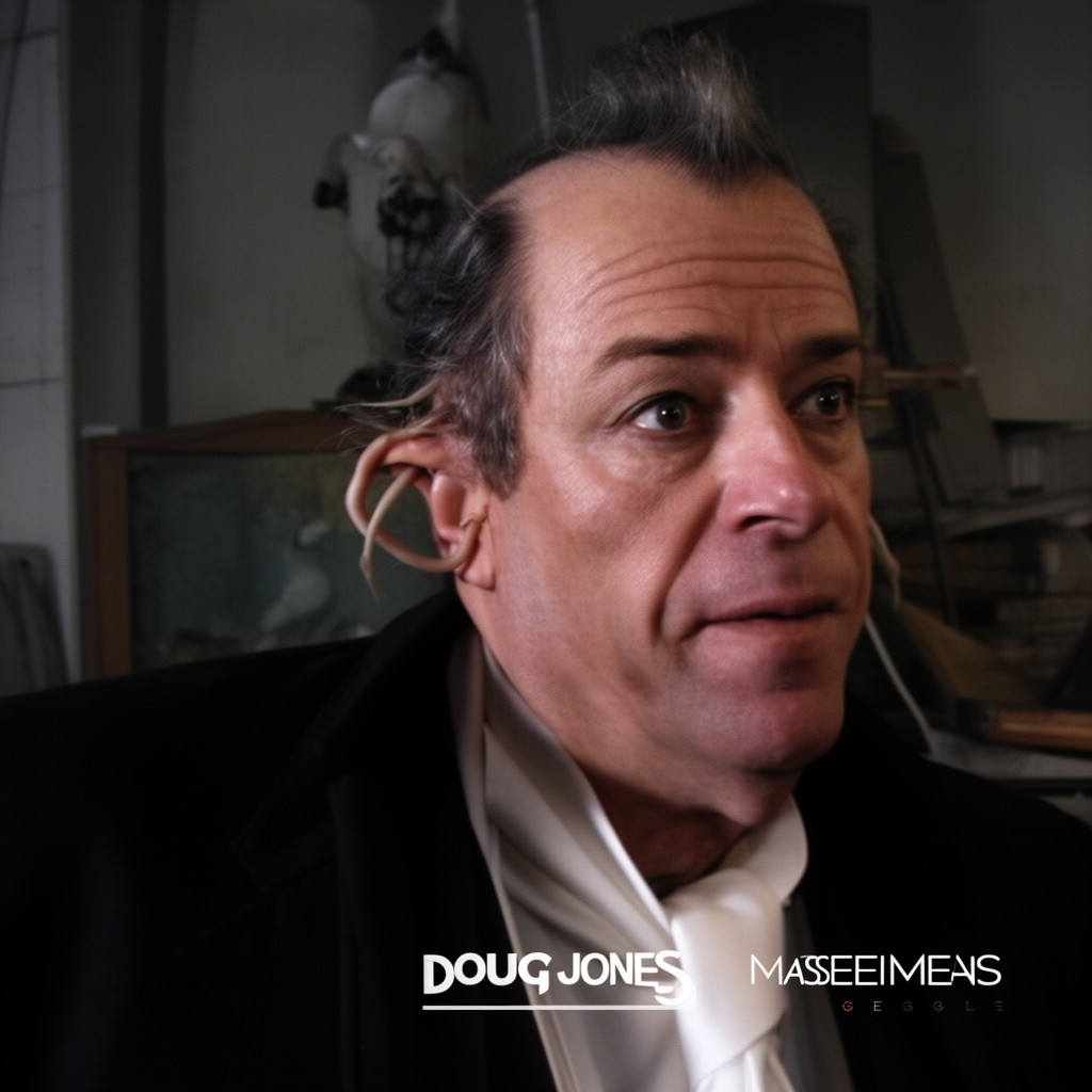 AI-generated illustration of Doug Jones