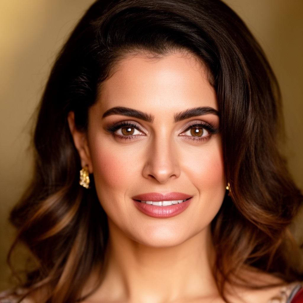 AI-generated illustration of Salma Hayek