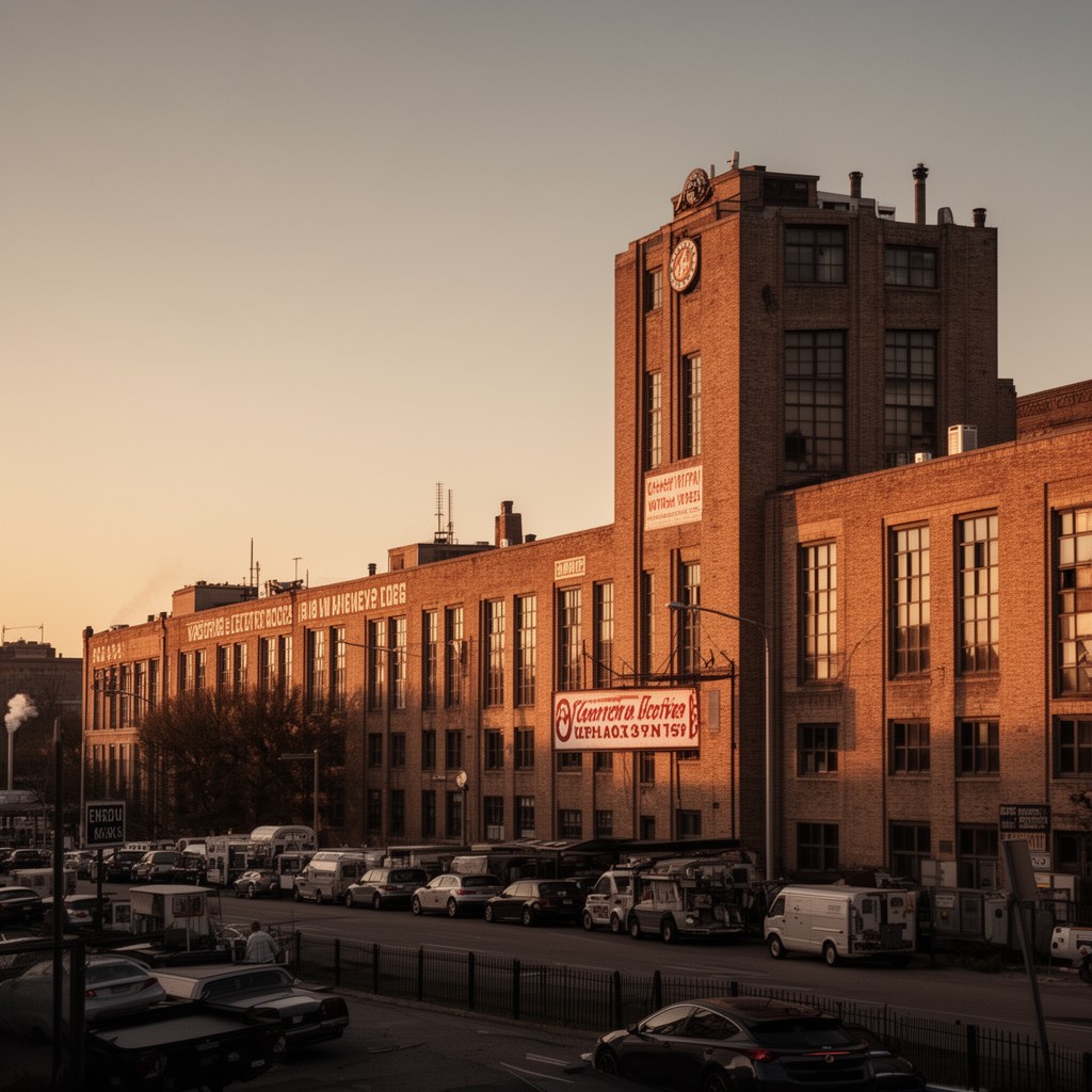 AI-generated illustration of Hawthorne Works