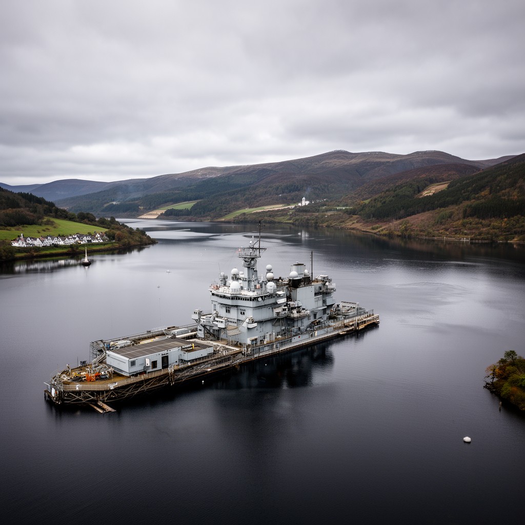 AI-generated illustration of Gare Loch