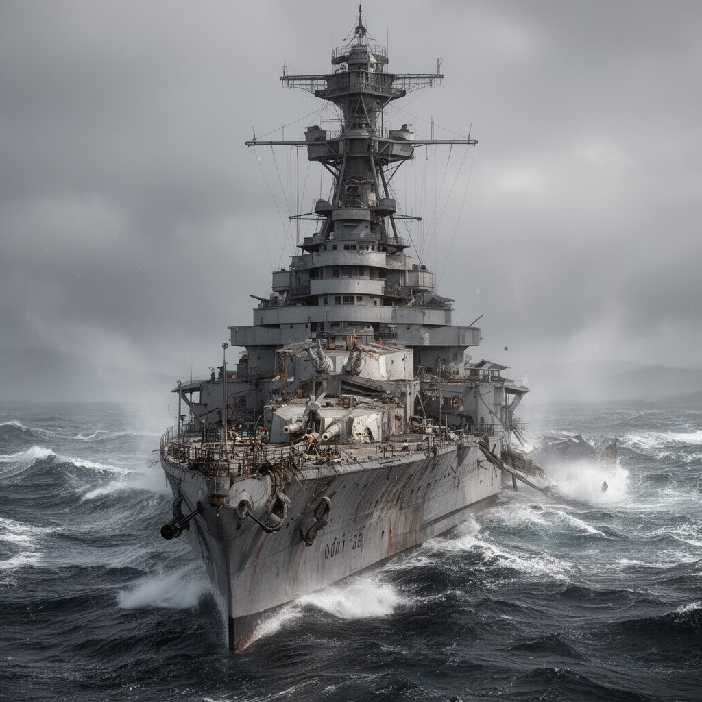 AI-generated illustration of SMS Lützow