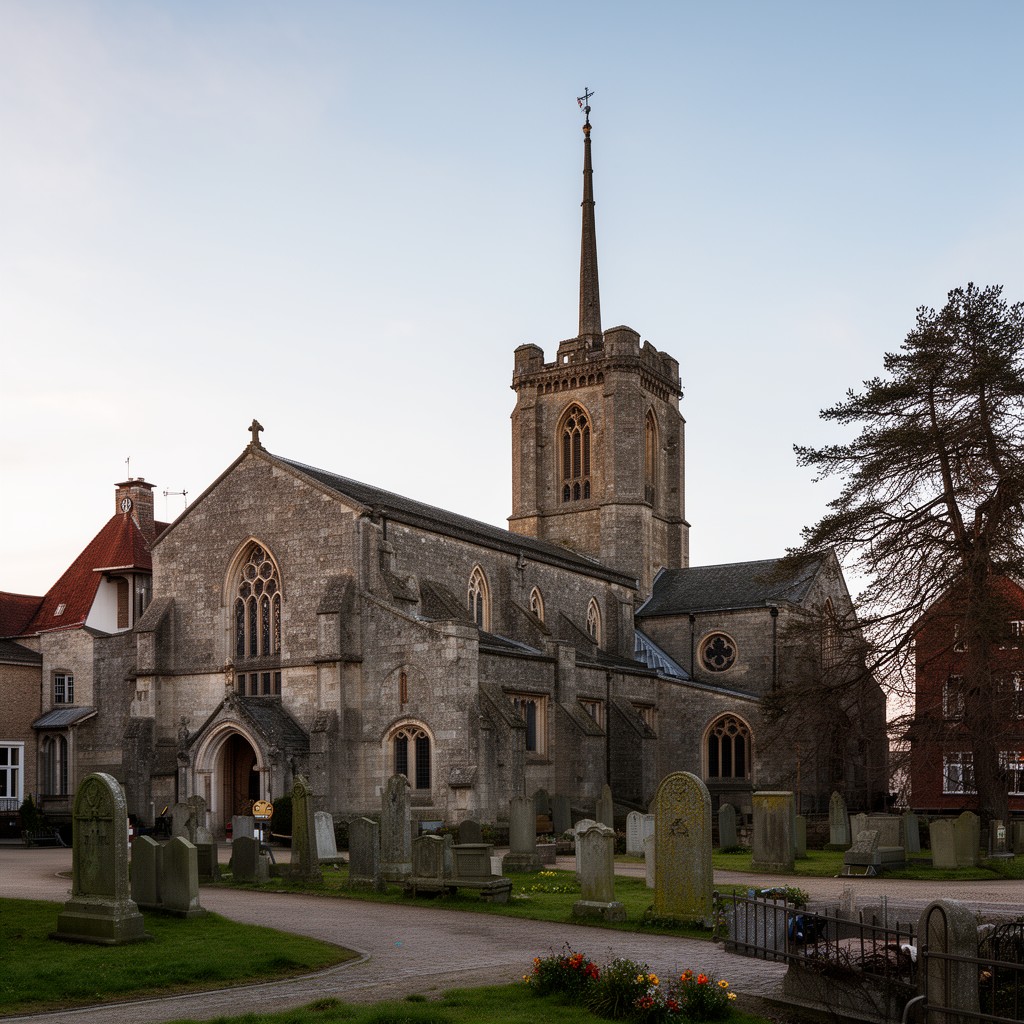 AI-generated illustration of Parish Church of St Peter and St Paul